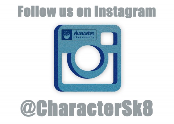 @CharacterSk8, follow Character Skateboards on Instagram for 100% Chicago Skateboarding