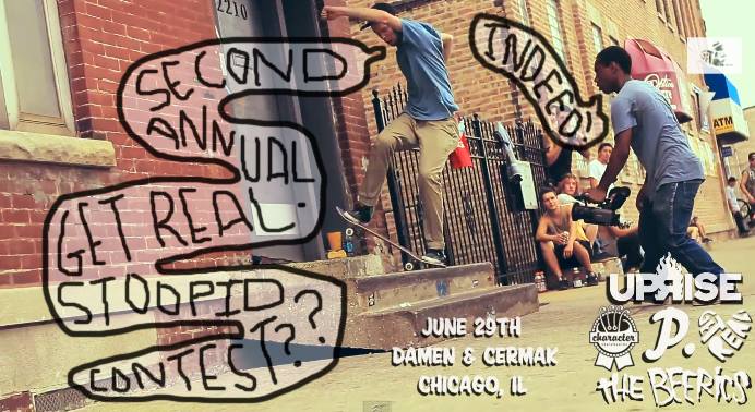 Chicago Skateboarding Events | 2nd Annual Stoop Contest by Get Real | Character Skateboards | Uprise | The Beerics | Prosper