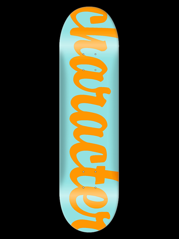Racing Style Orange & Light Blue Vibe Skateboard Wall Art – This is iT  Original